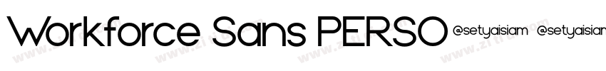 Workforce Sans PERSO字体转换